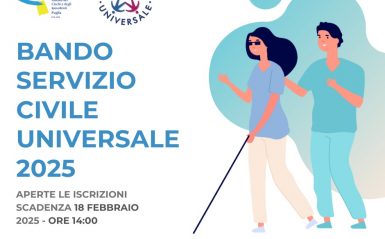 Servizio Civile Universale presso l’Unione Italiana dei Ciechi e degli Ipovedenti – PUBBLICATO IL BANDO SCU 2024/25 PRESENTA LA DOMANDA ENTRO LE ORE 14:00 DEL 18 FEBBRAIO 2025